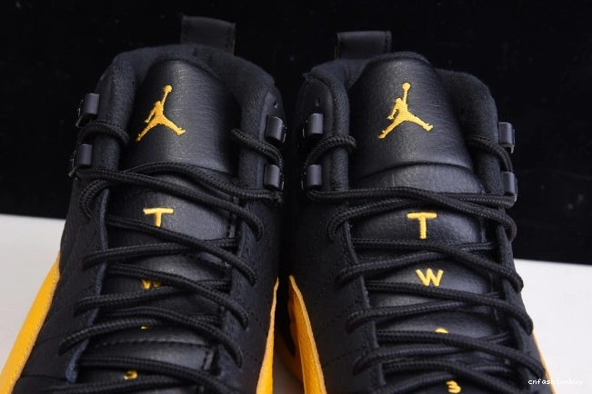 Black Jordan 12 130690-070 University Retro Gold Air 1208